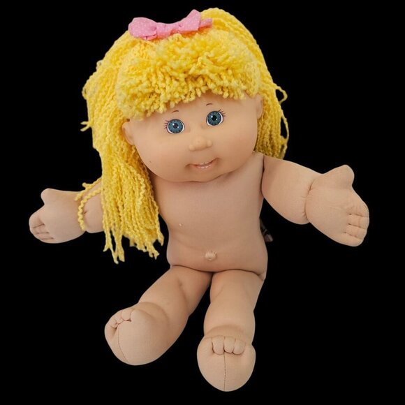Cabbage Patch Kid Doll VTG Xavier Roberts Signed 18" Blond Hair Blue Eyed Girl - Picture 1 of 15